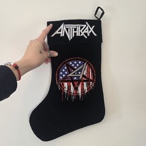 Anthrax Black Christmas Stocking